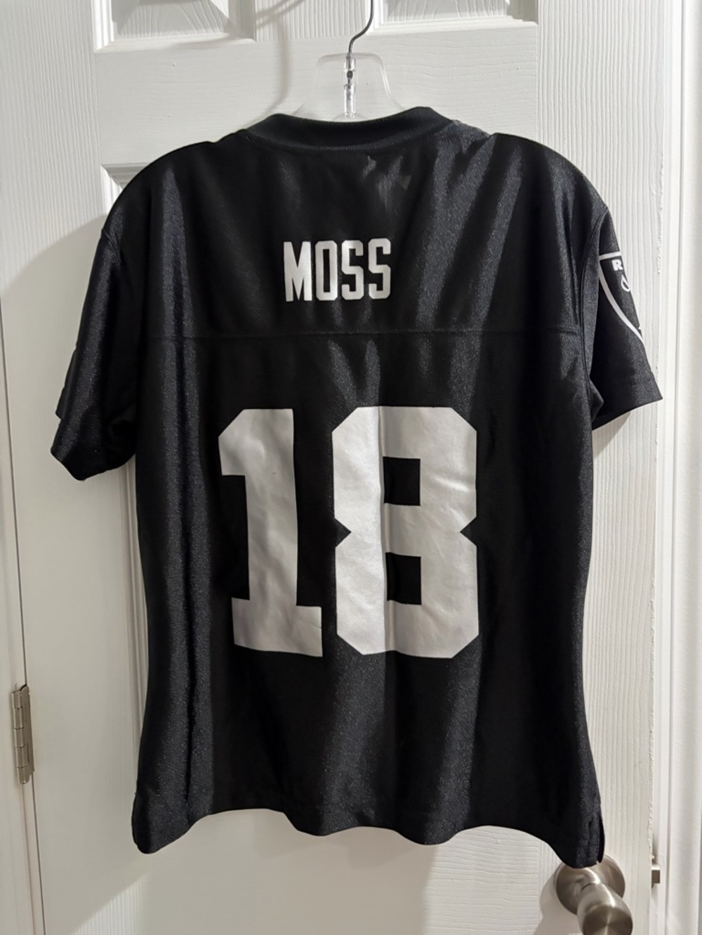 NFL Black 'Moss' #18 Replica Jersey